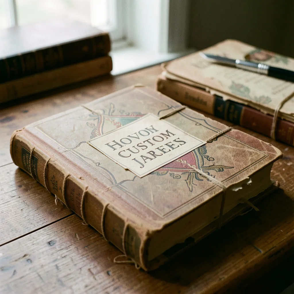 Samling av tilpassede håndbundne dagbøker